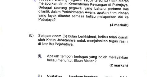 Contoh Soalan Peperiksaan Jpa Gred 19 Pdf Image