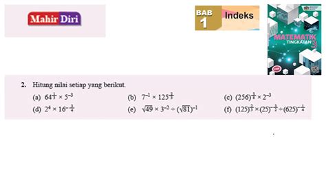 Jawapan Mahir Diri Matematik Tingkatan 3 Image