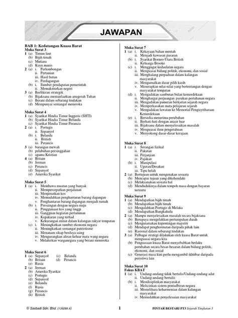 Jawapan Sejarah Tingkatan 3 Bab 8 Image