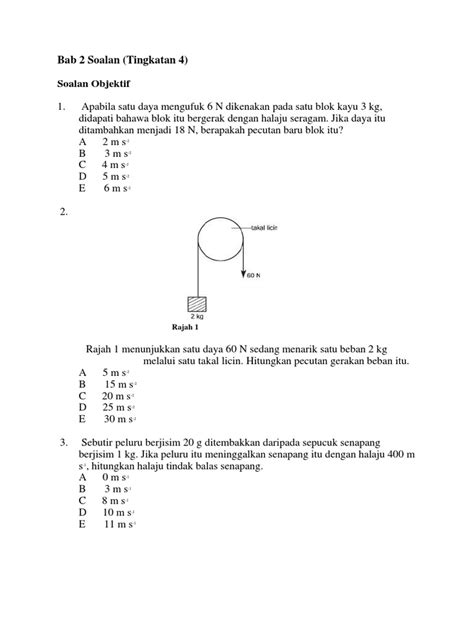 Soalan Latihan Fizik Tingkatan 4 Image